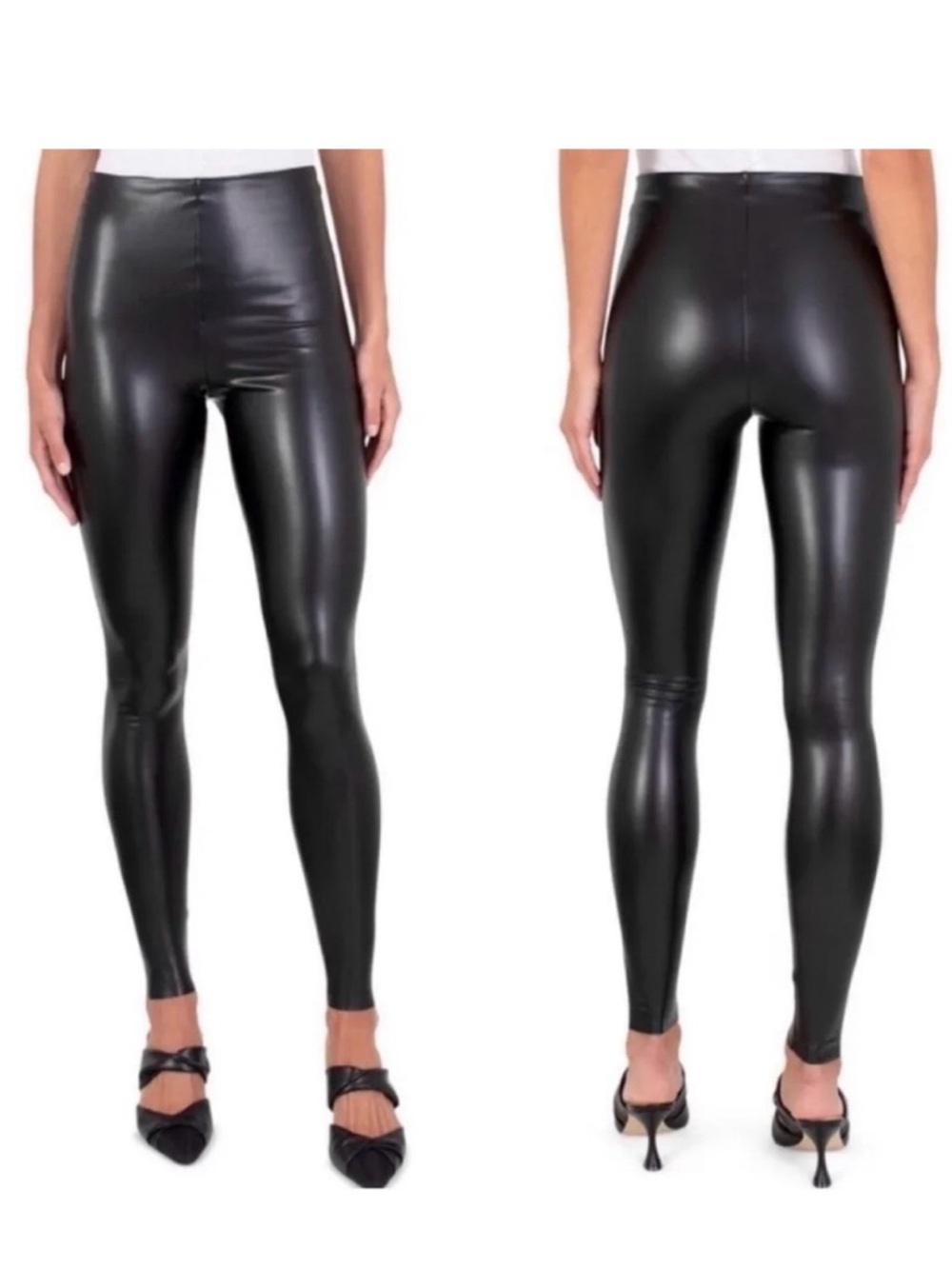 Joie Black Faux Leather Leggings
